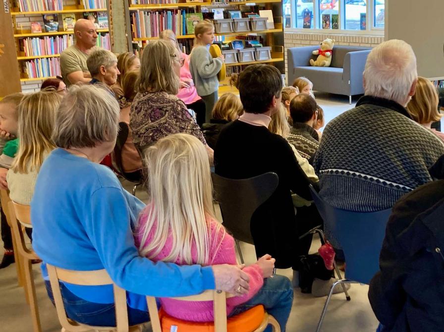 Vi har ofte arrangementer i børnebiblioteket